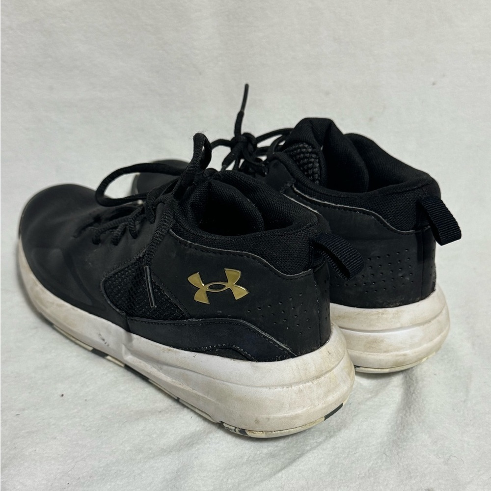Under Armour Unisex Lockdown 5 Black Basketball Shoes Sneakers 5.5Y - Picture 5 of 11